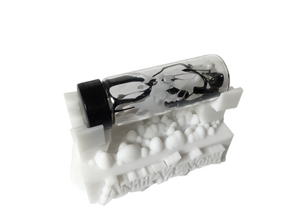 Anti-Venom Symbiote Contained in a Glass Vial with Custom Display Stand CosPlay