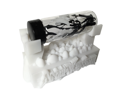 Anti-Venom Symbiote Contained in a Glass Vial with Custom Display Stand CosPlay