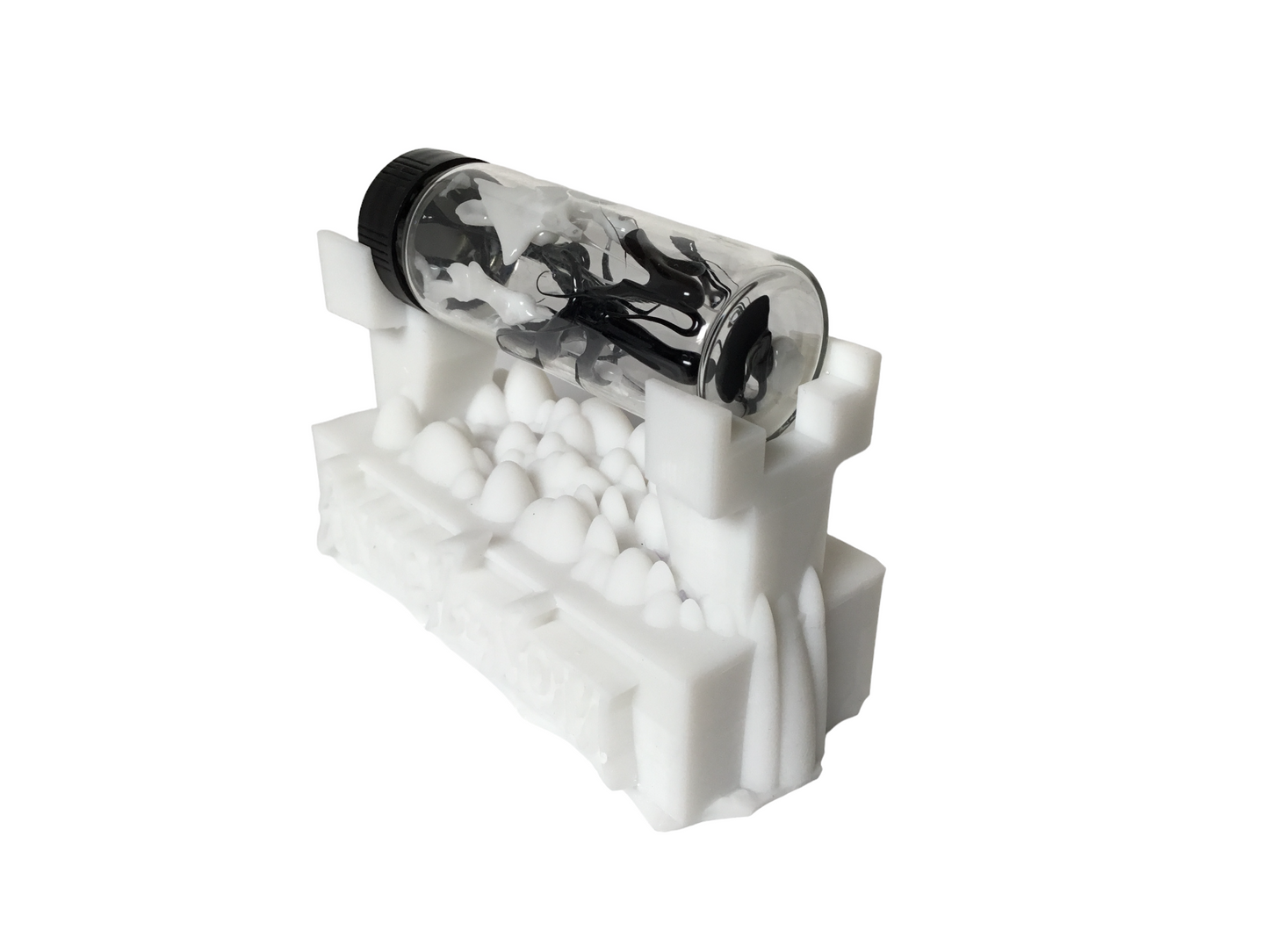 Anti-Venom Symbiote Contained in a Glass Vial with Custom Display Stand CosPlay