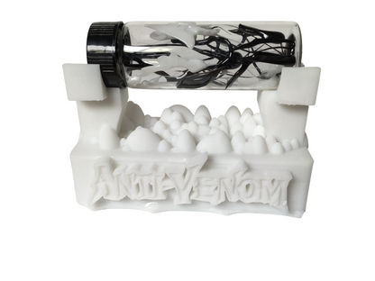 Anti-Venom Symbiote Contained in a Glass Vial with Custom Display Stand CosPlay