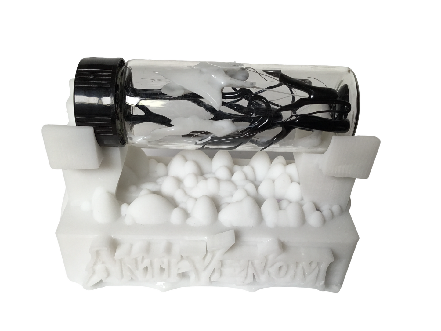 Anti-Venom Symbiote Contained in a Glass Vial with Custom Display Stand CosPlay