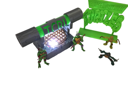 Teenage Mutant Ninja Turtles TCRI Mutagen Ooze Canister, Sign & Light up display