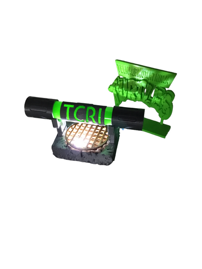 Teenage Mutant Ninja Turtles TCRI Mutagen Ooze Canister, Sign & Light up display