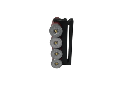 4 Shell Tactical Shotgun 12 Gauge Shell Ammo Holder with Vest / Belt Clip 12 Ga.