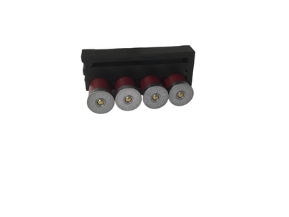 4 Shell Tactical Shotgun 12 Gauge Shell Ammo Holder with Vest / Belt Clip 12 Ga.