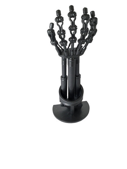 Terminator 2 T-800 Endoskeleton Arm on Stand - Endoarm Cosplay Prop 12 inches