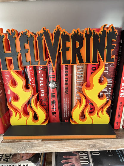Hellverine Large Flame Collectors Display Sign Wolverine Hellfire Decor 10x10