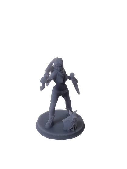 Bunny The Vampire Slayer | Tabletop | Miniature Figurine | D&D | RPG | Fantasy Gaming