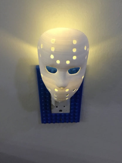 Jason Mask AUTO LED Plug in Night Light Lamp - Scary, Spooky, Horror, Gothic Fun