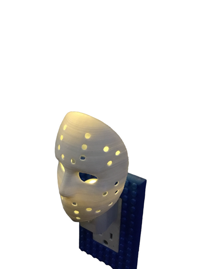 Jason Mask AUTO LED Plug in Night Light Lamp - Scary, Spooky, Horror, Gothic Fun
