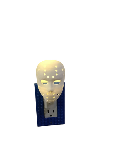 Jason Mask AUTO LED Plug in Night Light Lamp - Scary, Spooky, Horror, Gothic Fun