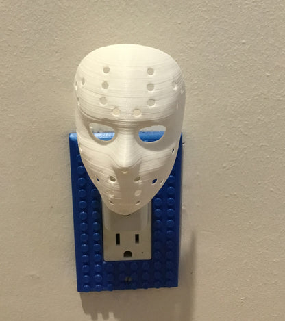 Jason Mask AUTO LED Plug in Night Light Lamp - Scary, Spooky, Horror, Gothic Fun