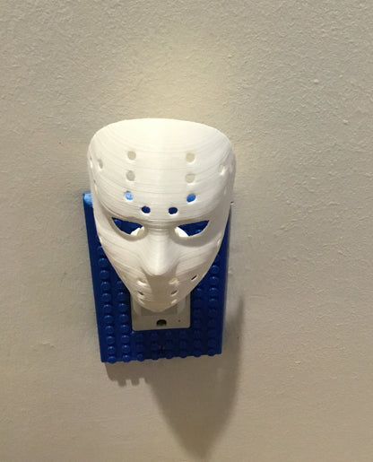 Jason Mask AUTO LED Plug in Night Light Lamp - Scary, Spooky, Horror, Gothic Fun