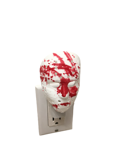 Jason Mask AUTO LED Plug in Night Light Lamp - Scary, Spooky, Horror, Gothic Fun