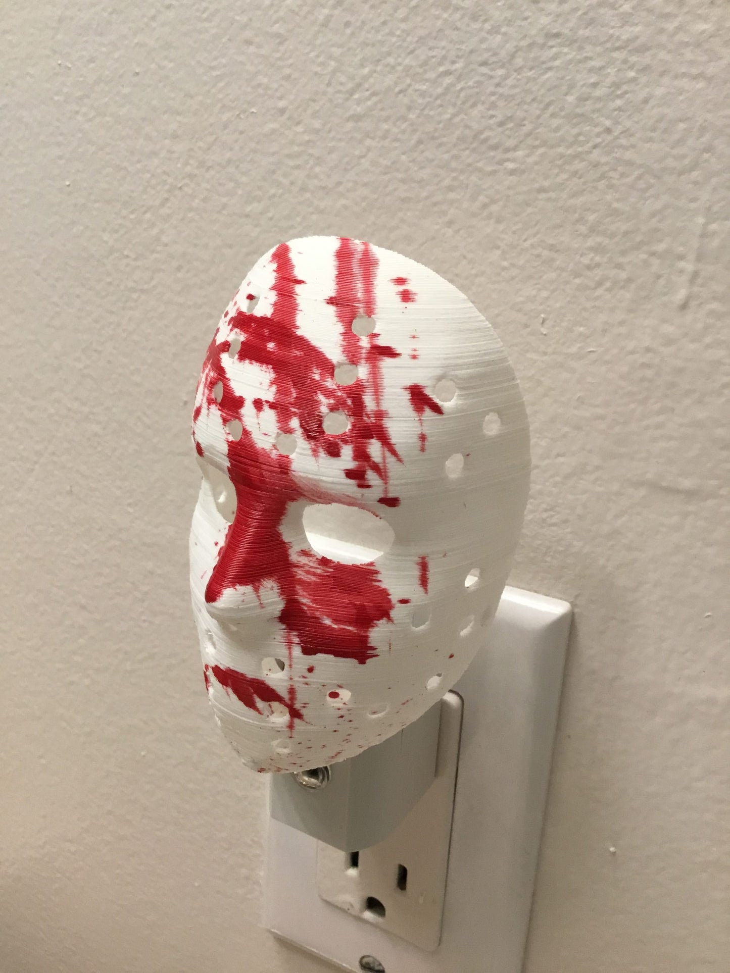 Jason Mask AUTO LED Plug in Night Light Lamp - Scary, Spooky, Horror, Gothic Fun