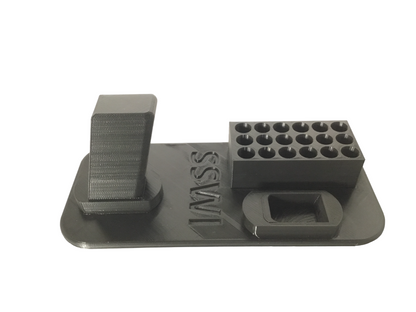 9mm Gun, Bullets and Magazine Display Stand - Any Color, Handgun Clip Holder