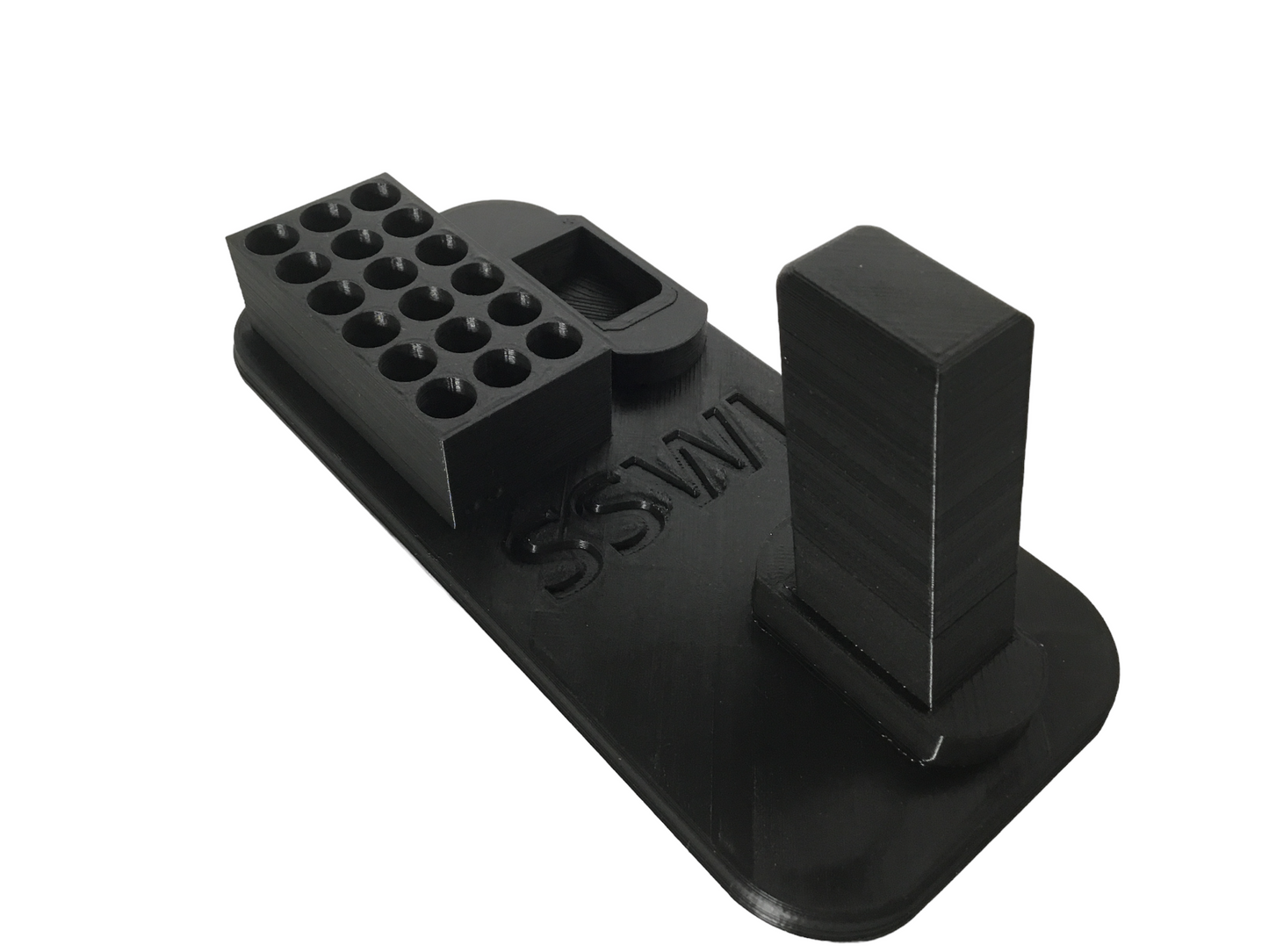 9mm Gun, Bullets and Magazine Display Stand - Any Color, Handgun Clip Holder
