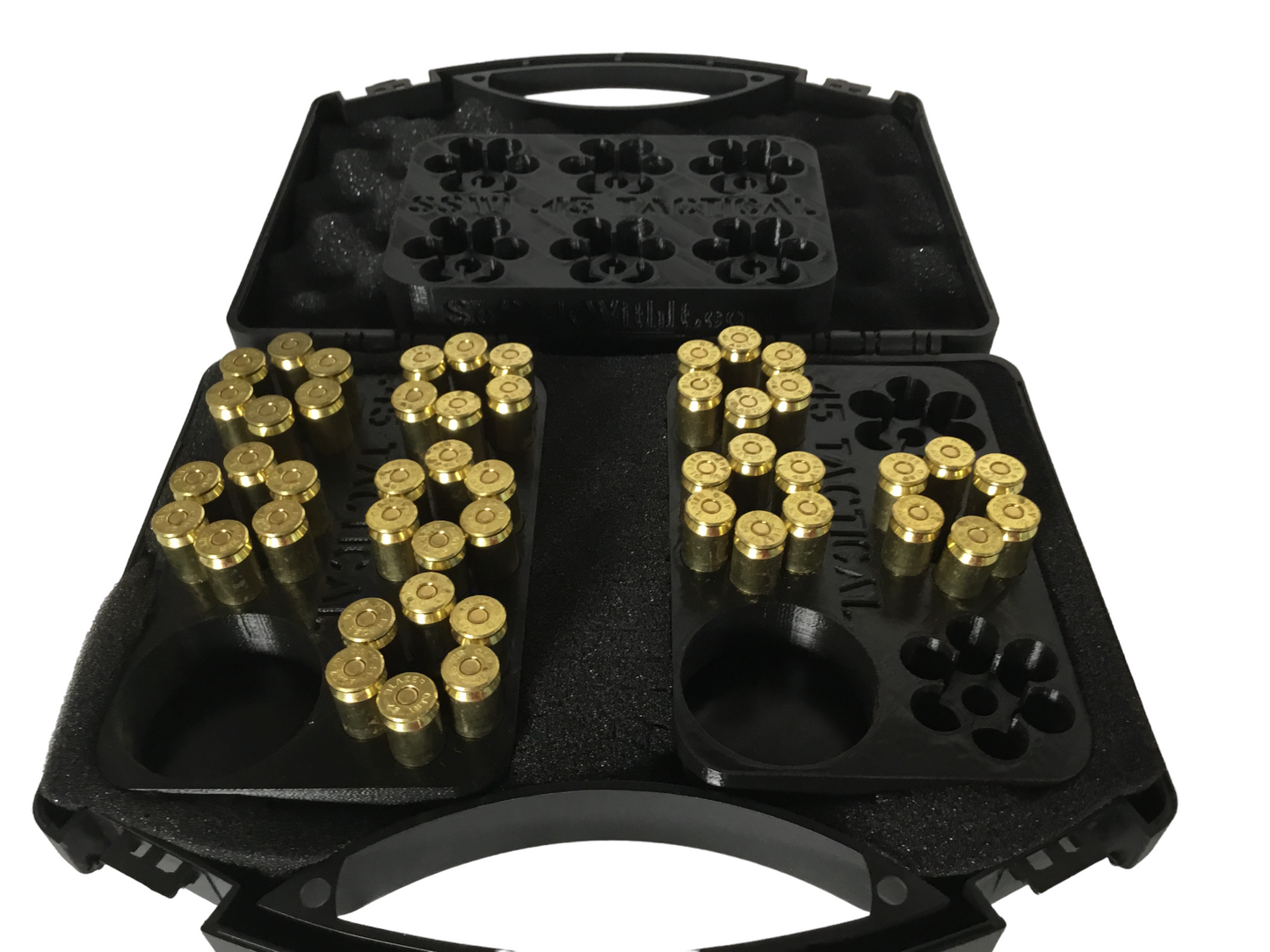 SSWI 45 6 Shot Revolver Loading Tray, Speed Loader Slot and Carrying Case Kit