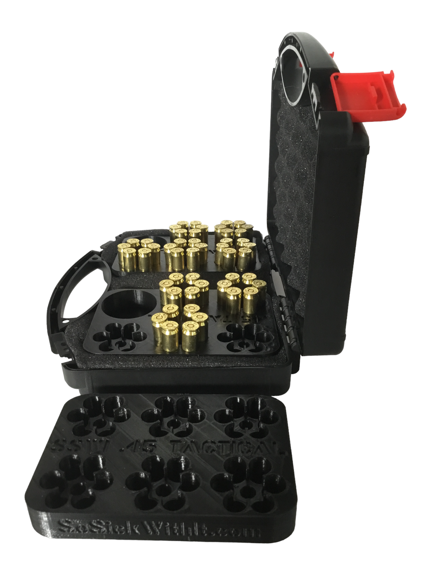 SSWI 45 6 Shot Revolver Loading Tray, Speed Loader Slot and Carrying Case Kit
