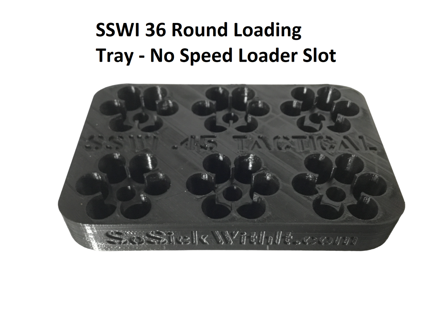 SSWI 45 6 Shot Revolver Loading Tray, Speed Loader Slot and Carrying Case Kit