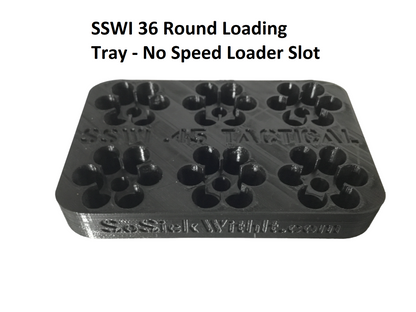 SSWI 45 6 Shot Revolver Loading Tray, Speed Loader Slot and Carrying Case Kit