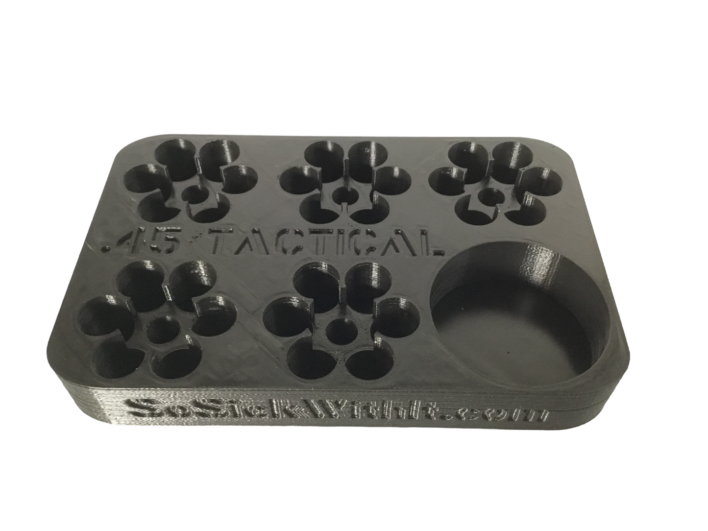 SSWI 45 6 Shot Revolver Loading Tray, Speed Loader Slot and Carrying Case Kit