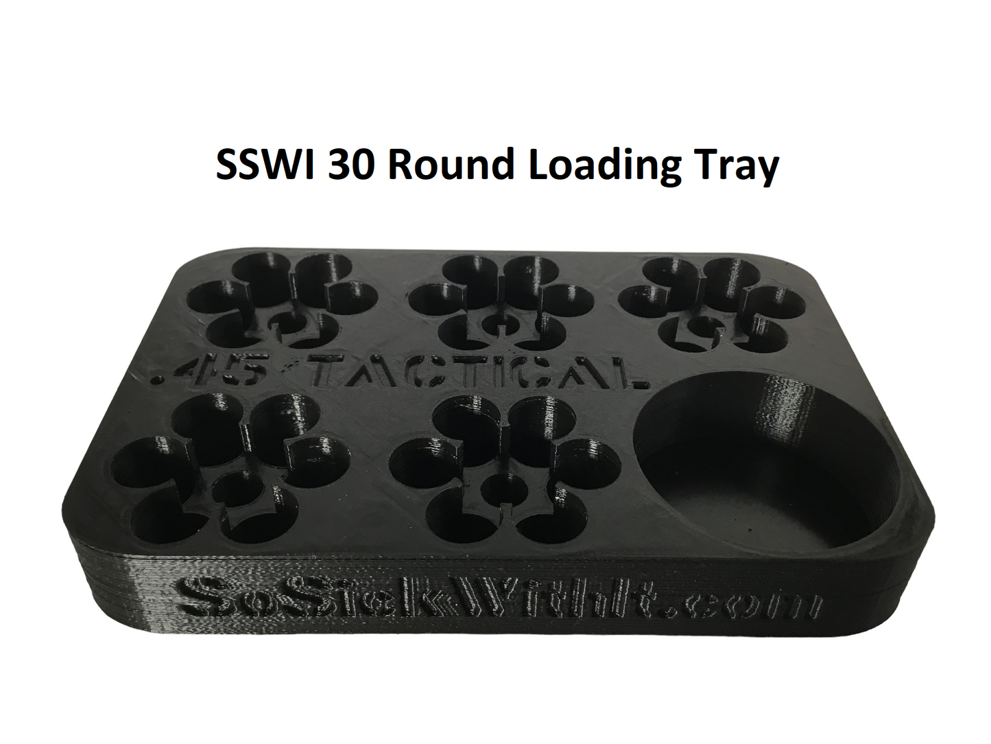 SSWI 45 6 Shot Revolver Loading Tray, Speed Loader Slot and Carrying Case Kit