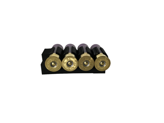 4 Shell Tactical Shotgun 16 Gauge Shell Ammo Holder with Vest / Belt Clip 16 Ga.