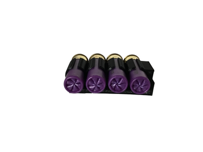 4 Shell Tactical Shotgun 16 Gauge Shell Ammo Holder with Vest / Belt Clip 16 Ga.