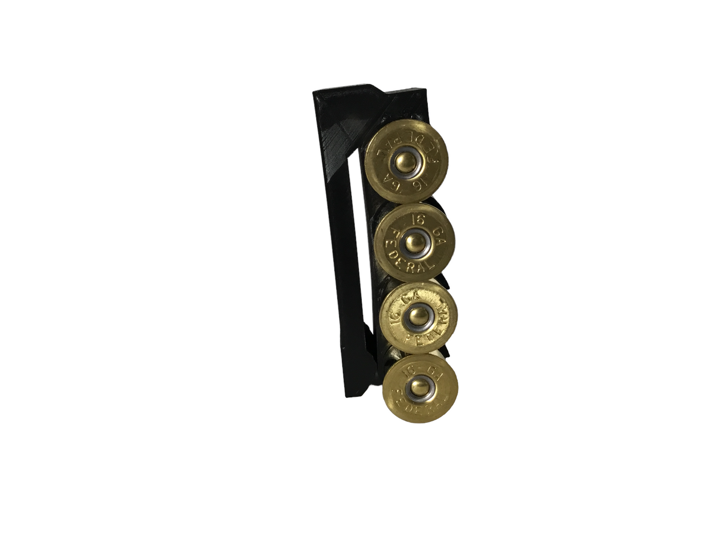4 Shell Tactical Shotgun 16 Gauge Shell Ammo Holder with Vest / Belt Clip 16 Ga.