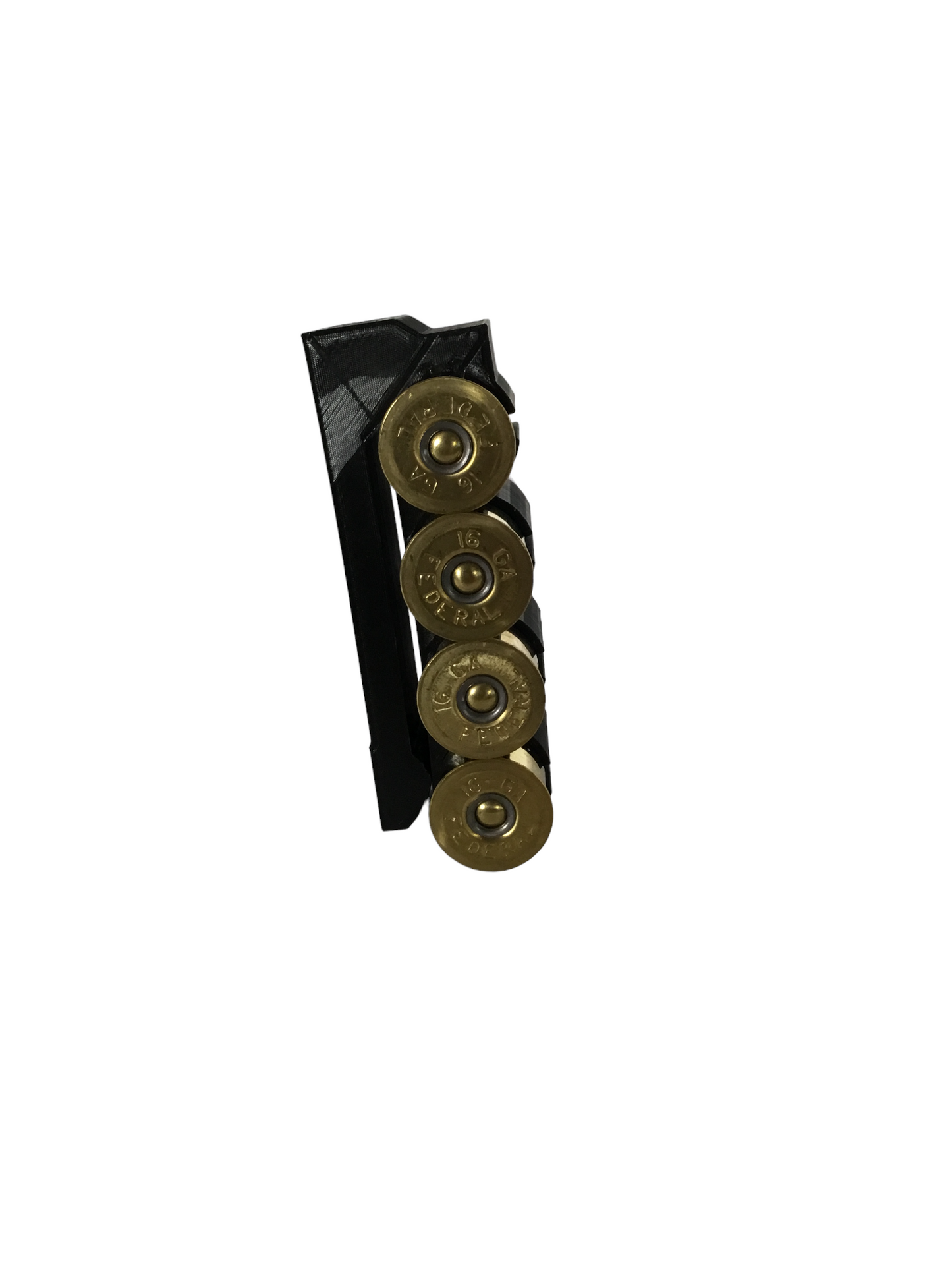 4 Shell Tactical Shotgun 16 Gauge Shell Ammo Holder with Vest / Belt Clip 16 Ga.
