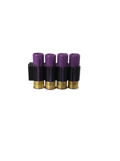 4 Shell Tactical Shotgun 16 Gauge Shell Ammo Holder with Vest / Belt Clip 16 Ga.