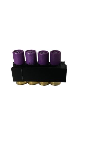 4 Shell Tactical Shotgun 16 Gauge Shell Ammo Holder with Vest / Belt Clip 16 Ga.