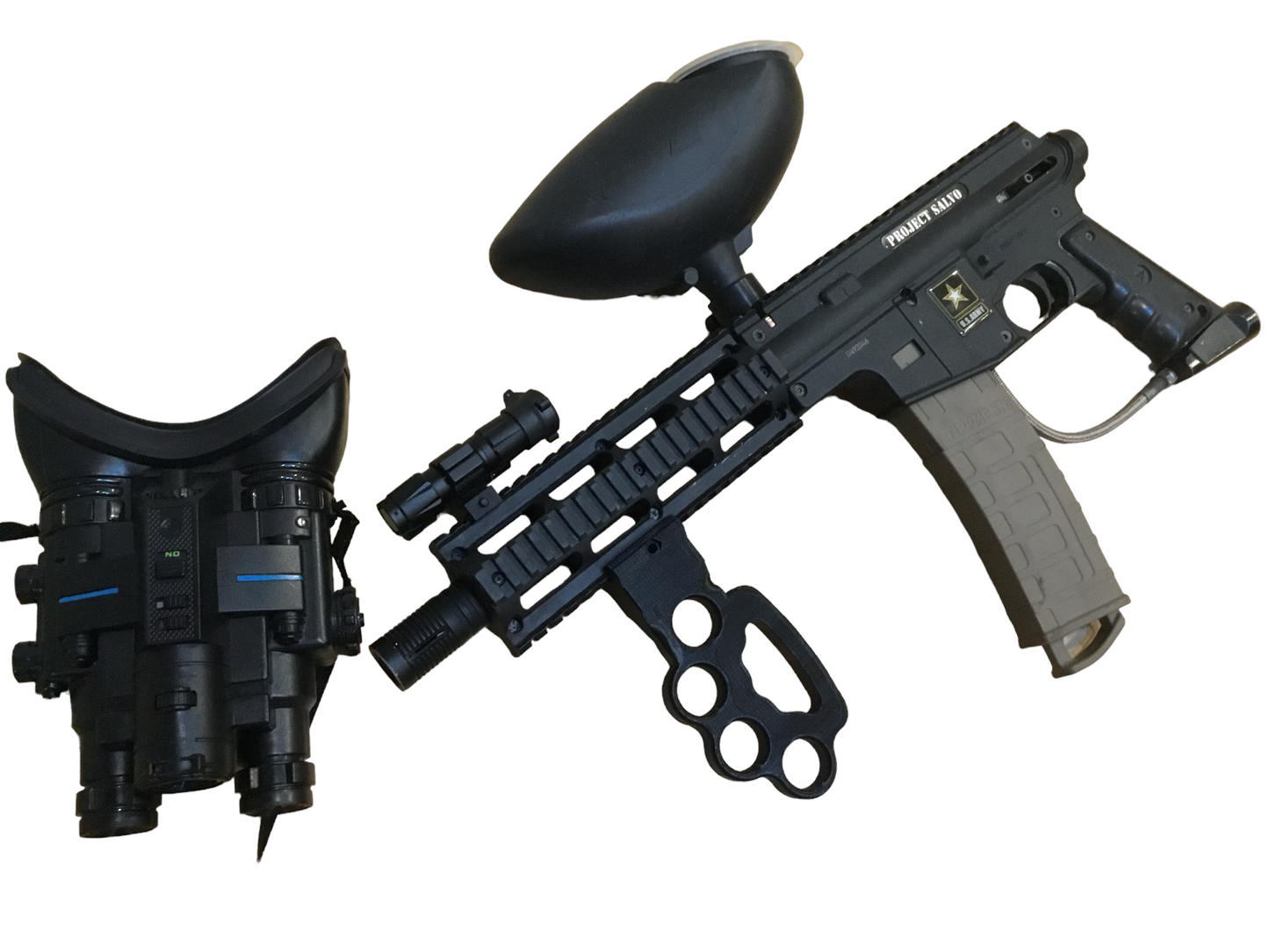 SSWI Custom Tactical Fore Grip for Paintball Gun, Airsoft or Dart Gun Blasters