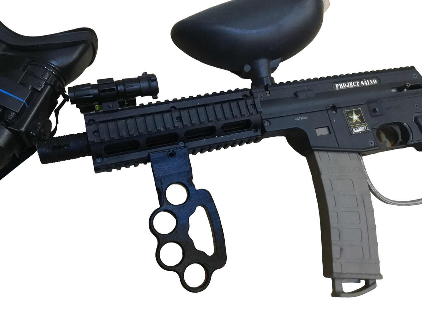SSWI Custom Tactical Fore Grip for Paintball Gun, Airsoft or Dart Gun Blasters