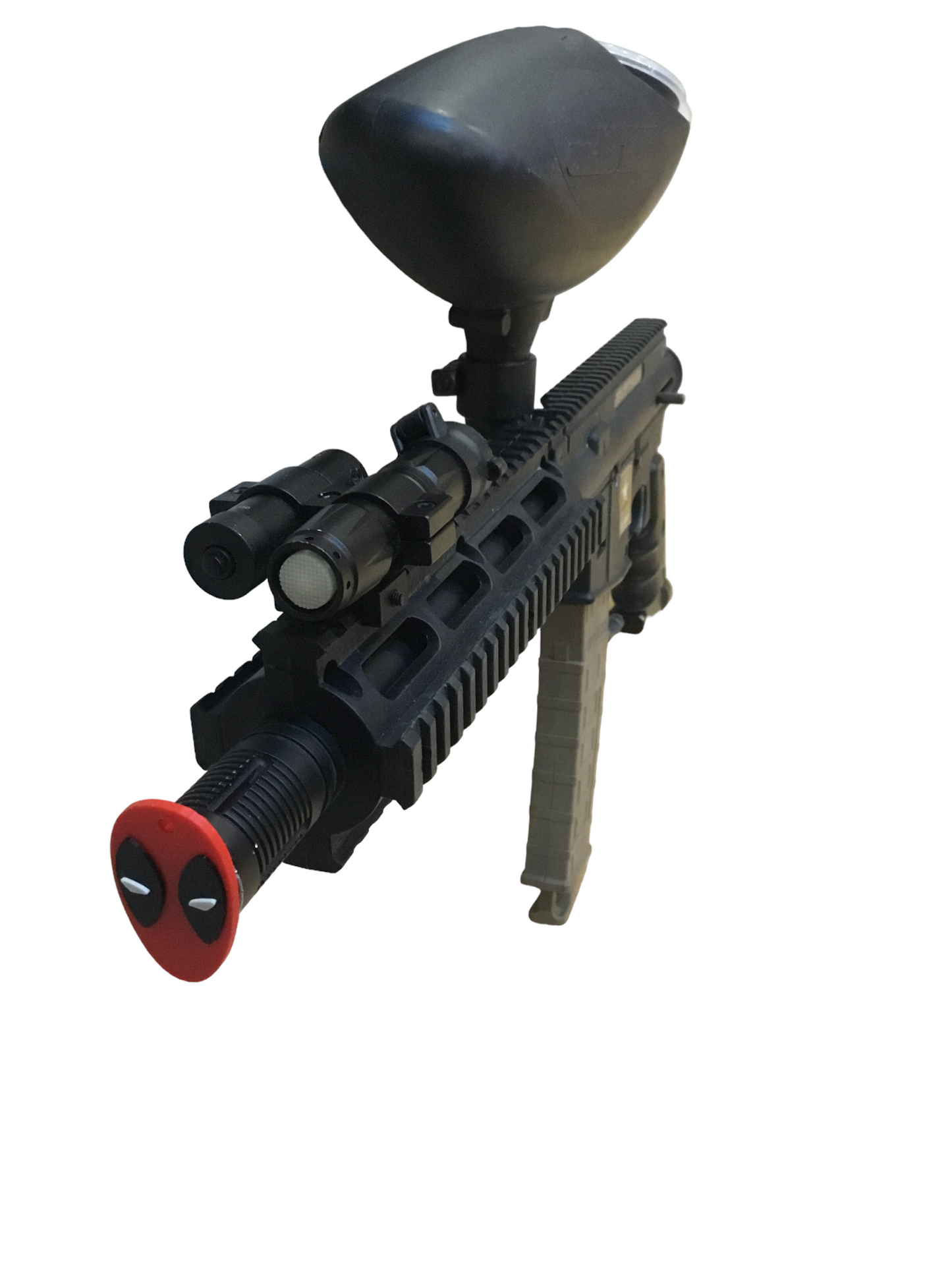 SSWI Deadpool Paintball Gun Barrel Plug Cover - Dead Pool Paint Ball Cover