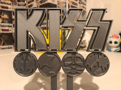KISS Band Display Sign Stand