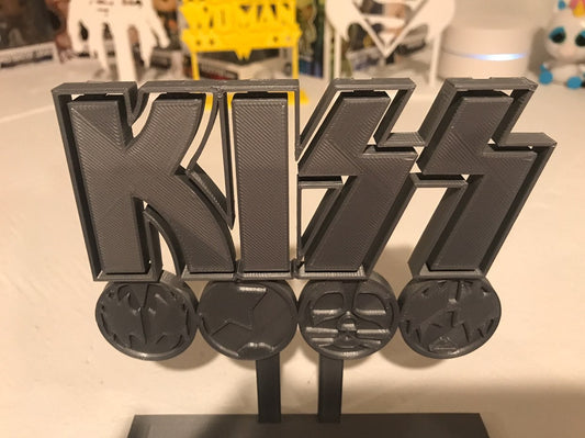 KISS Band Display Sign Stand