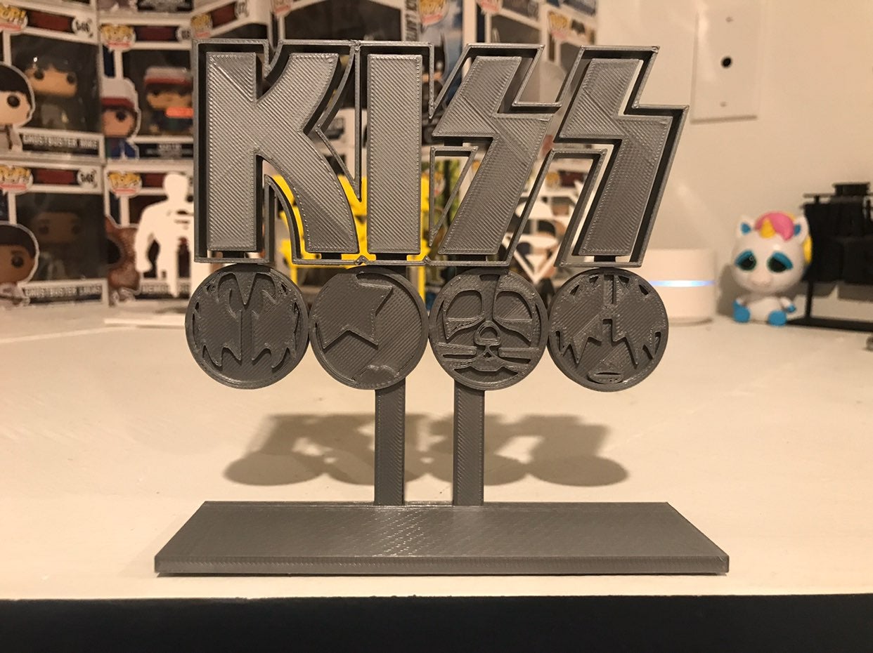 KISS Band Display Sign Stand