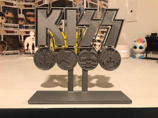 KISS Band Display Sign Stand