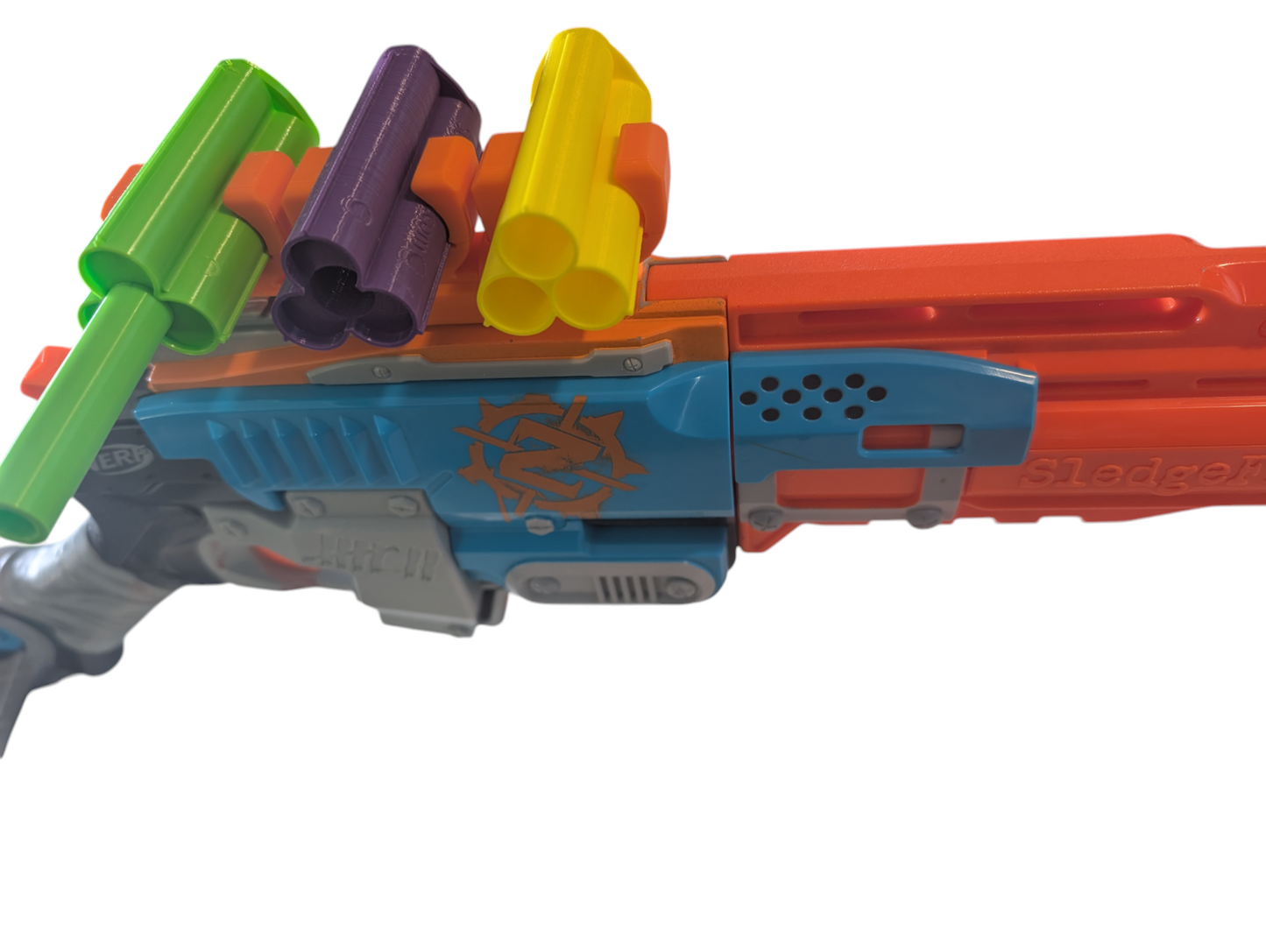 SSWI 3 Shell Rail MOD Attachment for Zombie Sledge Fire SledgeFire - Any Color
