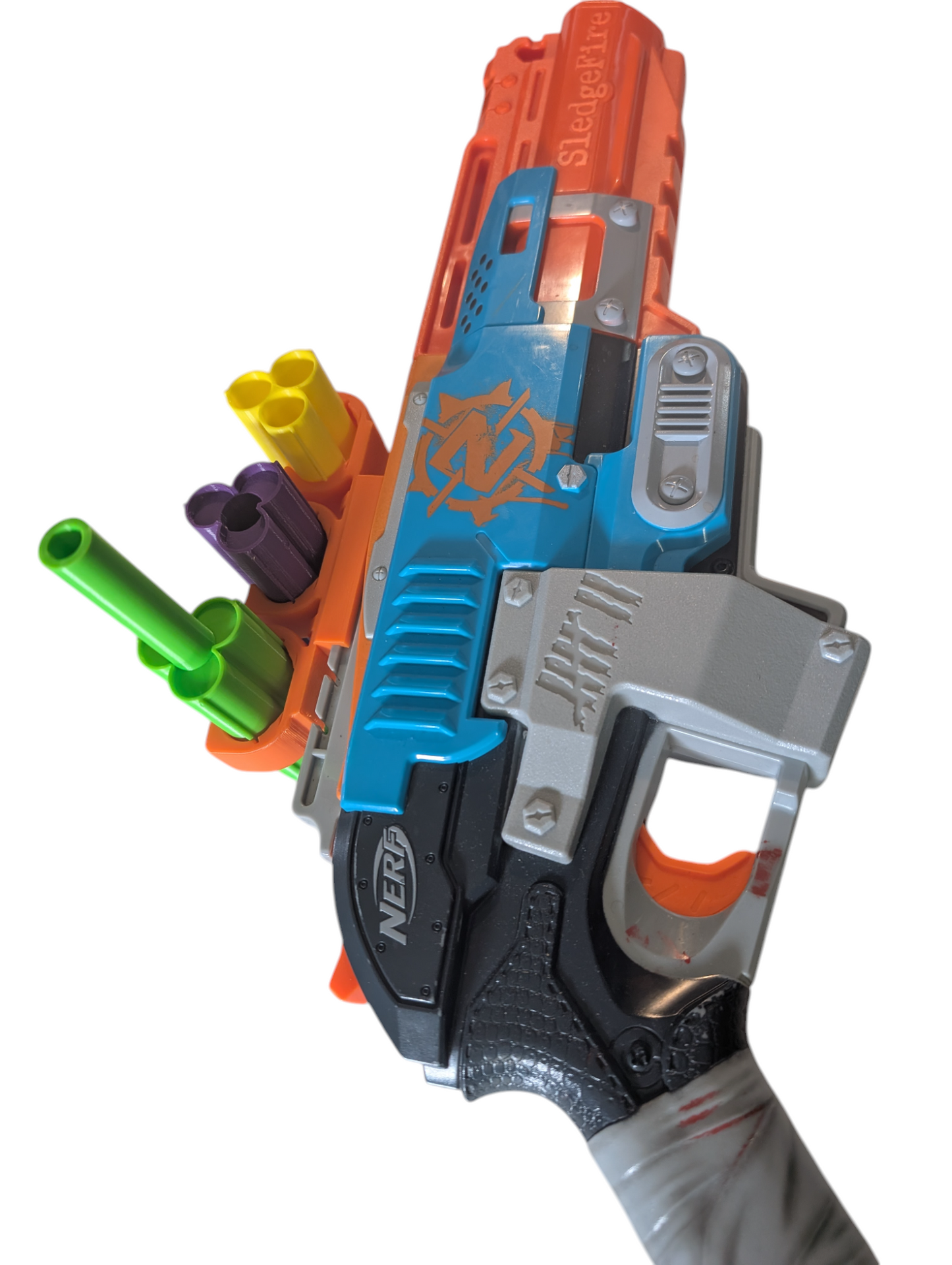 SSWI 3 Shell Rail MOD Attachment for Zombie Sledge Fire SledgeFire - Any Color