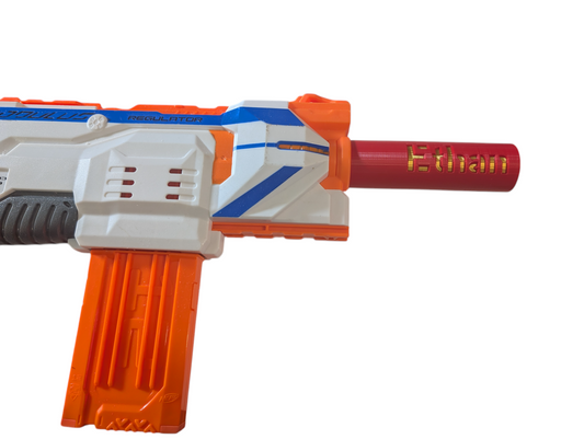 SSWI Any 2 Colors Custom Engraved Barrel for Dart Blaster Stryfe, Modulus & more