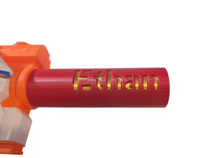 SSWI Any 2 Colors Custom Engraved Barrel for Dart Blaster Stryfe, Modulus & more