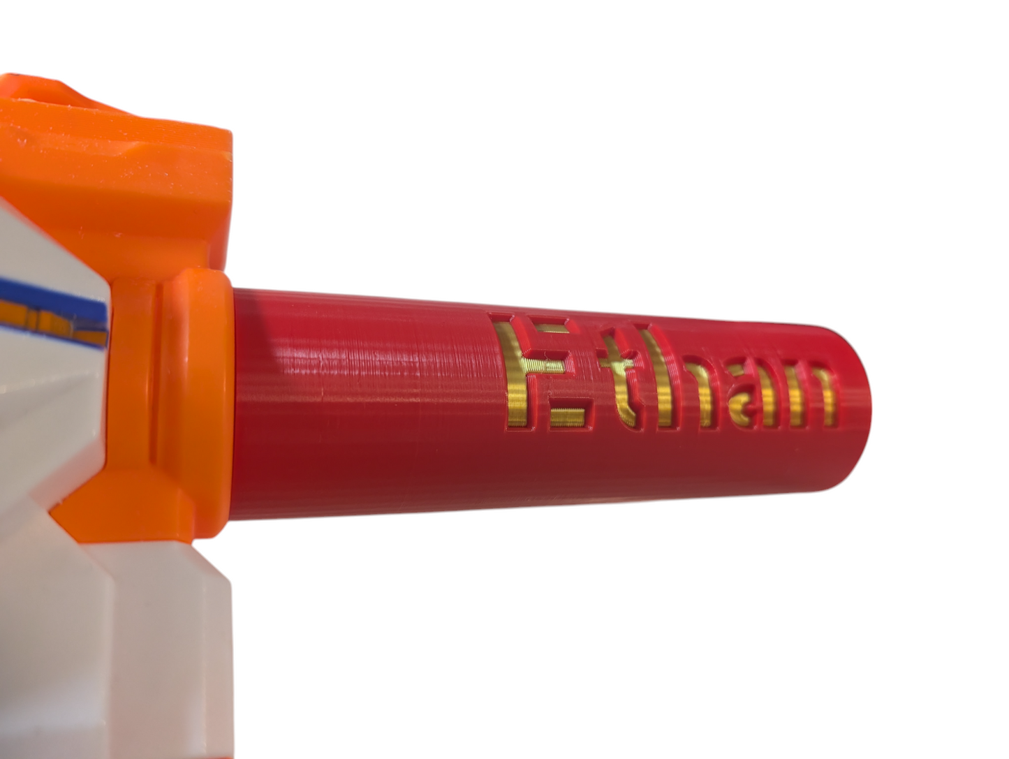 SSWI Any 2 Colors Custom Engraved Barrel for Dart Blaster Stryfe, Modulus & more