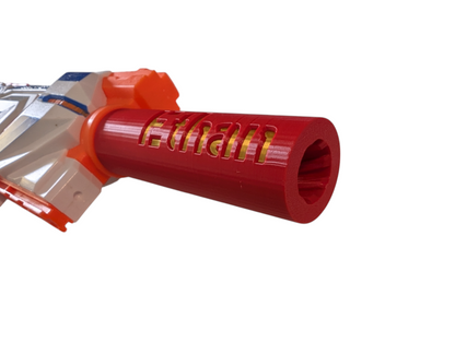 SSWI Any 2 Colors Custom Engraved Barrel for Dart Blaster Stryfe, Modulus & more