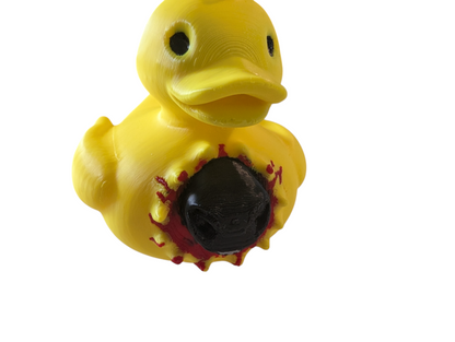 Alien Bust SSWI Duck – Custom Sci-Fi Collectible Figurine Movie Themed 3.3"