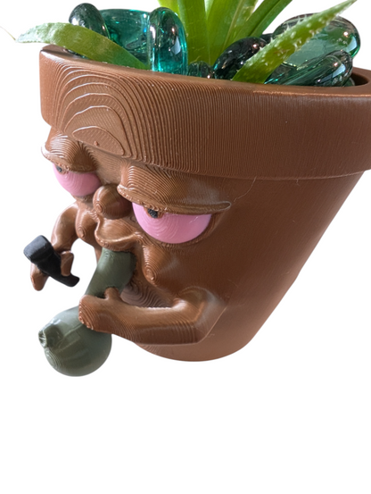SSWI Pot Smoking Pot 420 Planter The Most ELEVATED Planter for Succulents & More