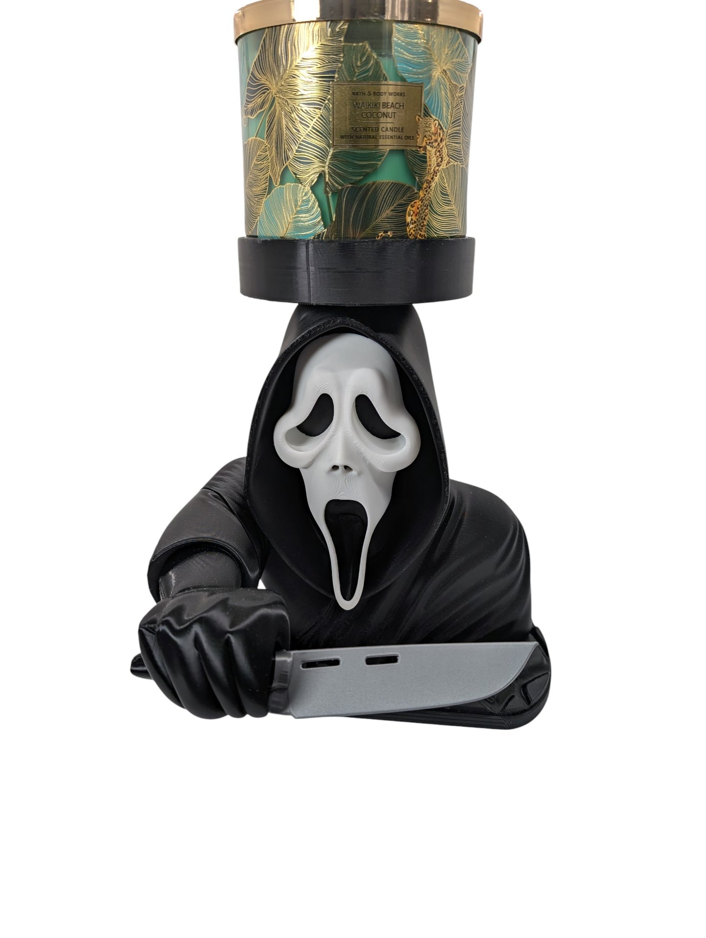Ghostface Scream 3 Wick Candle Holder Horror Movie Decor Stand 9" Display
