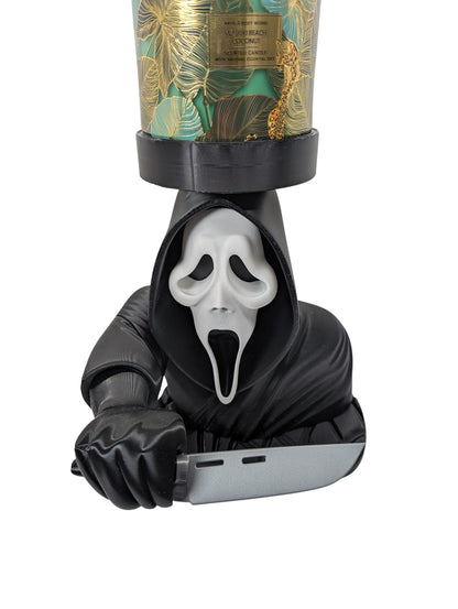 Ghostface Scream 3 Wick Candle Holder Horror Movie Decor Stand 9" Display